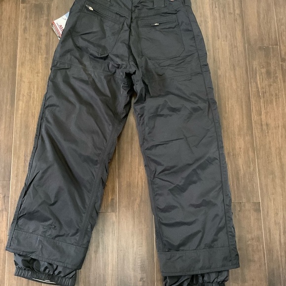 OBERMEYER Ski Snowboard Insulated Pants Adjustable Waist Stretch Black Size 14 - Picture 6 of 7